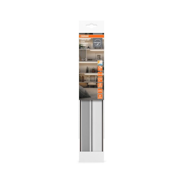 LED Wandleuchte dimmbar flexibel Alu 3000-4000-6500 K