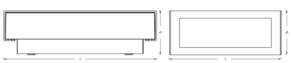 LED Wandleuchte Alu 3000 K IP54 B:26,7 cm OSRAM