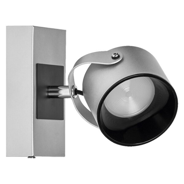 LED Wandspot schwenkbar Silber Stahl 3000 K OSRAM