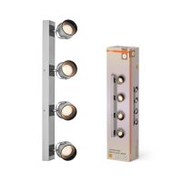 LED Deckenstrahler schwenkbar Stahl Silber 3000 K OSRAM