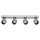 LED Deckenstrahler schwenkbar Stahl Silber 3000 K OSRAM