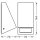 LED Akku Wandlampe Sensor Edelstahl 3000 K IP44 OSRAM