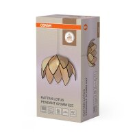 Hängelampe Rattan E27 Ø67 cm modern Design OSRAM