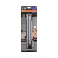 LED Akku Wandlampe Sensor Silber Alu 4000K L:30cm OSRAM