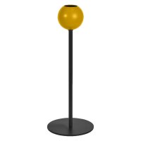 Tischlampe Metall Kugel H:40 cm E27 Gelb Schwarz OSRAM