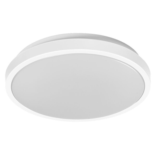 LED Deckenleuchte Weiß Metall 3000K Ø28cm rund OSRAM