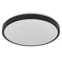 LED Deckenlampe Schwarz Metall 3000K rund &Oslash;48cm OSRAM