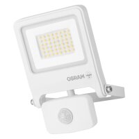 LED Außenstrahler Sensor Weiß Alu Glas 3000K...