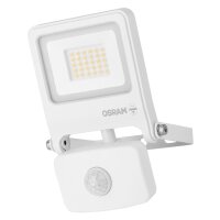 LED Außenstrahler Alu Glas Sensor 3000K IP44 B:10,8cm