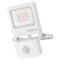 LED Außenstrahler Alu Glas Weiß Sensor 3000K...