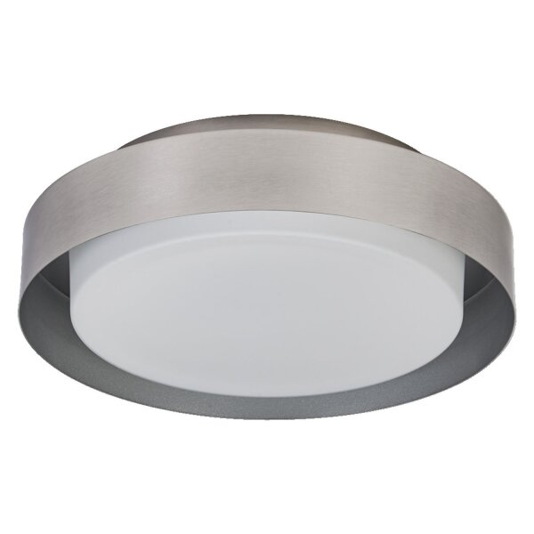 Deckenleuchte Glas Stahl Nickel E27 Ø29 cm modern OSRAM