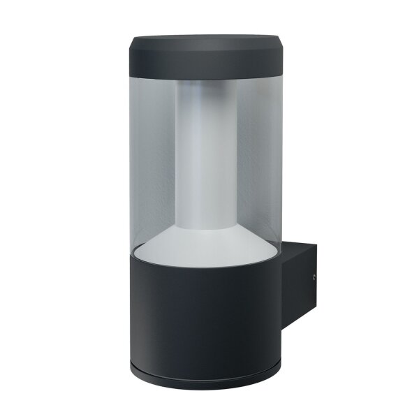 LED Wandlampe Grau Alu 3000 K IP44 B:17,6 cm OSRAM