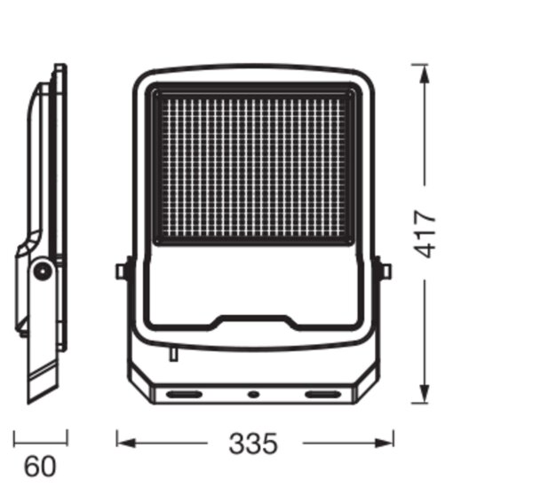 LED Außenstrahler Dunkelgrau Aluminium 4000K IP65 OSRAM