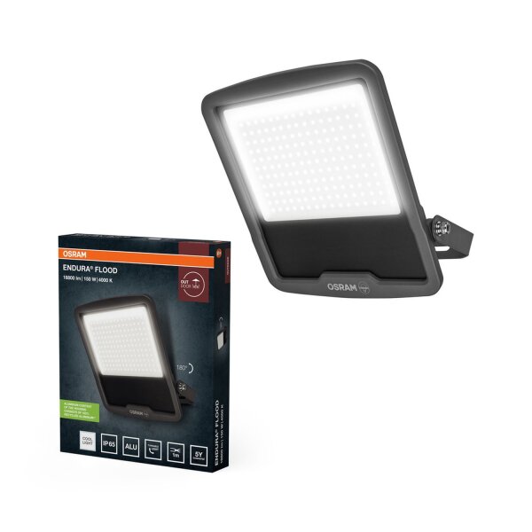 LED Außenstrahler Dunkelgrau Aluminium 4000K IP65 OSRAM