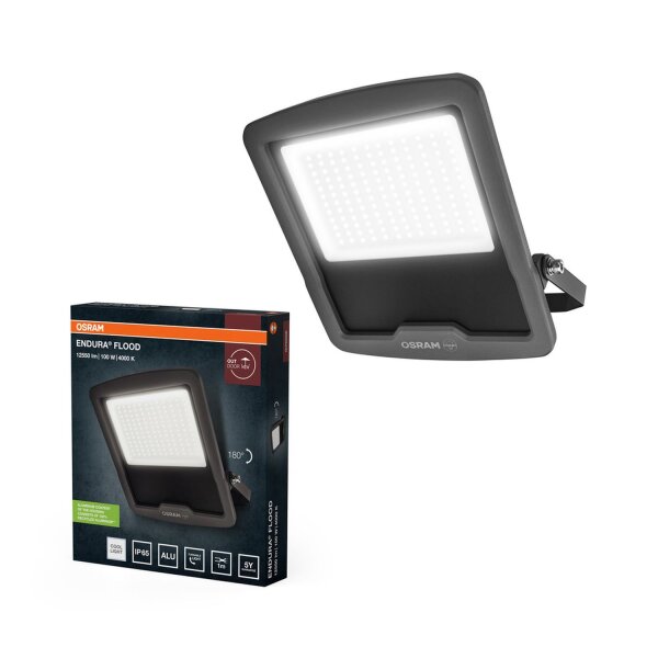 LED Außenstrahler 4000K Glas Dunkelgrau IP65 OSRAM
