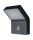 LED Wandleuchte Sensor Alu 3000 K IP44 B:17,6 cm OSRAM
