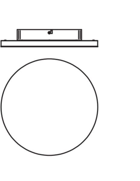 LED Deckenleuchte Weiß Alu Metall 3000K Ø30cm OSRAM