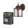 Wandlampe Alu Glas IP23 E27 H:22,5 cm Laterne OSRAM