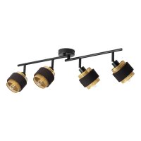 Deckenstrahler flexibel Schwarz Stoff E14 L:71 cm OSRAM