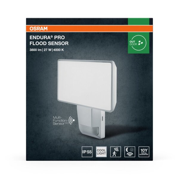 LED Wandleuchte Sensor verstellbar 4000K IP55 OSRAM