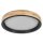 LED Deckenleuchte Schwarz Holz Click-DIM 3000K OSRAM