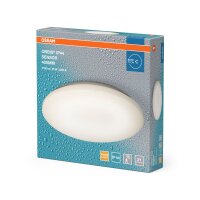 LED Deckenlampe Weiß Alu 3000K IP44 rund...