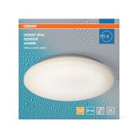 LED Deckenlampe Weiß Alu 3000K IP44 rund...