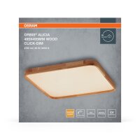 LED Deckenleuchte Click-DIM Holz 3000 K B:49,5cm OSRAM
