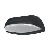 LED Wandlampe Dunkelgrau Metall 3000 K IP54 OSRAM