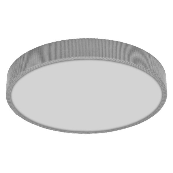 LED Deckenleuchte Click-DIM Grau Stoff 3000K rund OSRAM