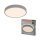 LED Deckenleuchte Click-DIM Grau Stoff 3000K rund OSRAM