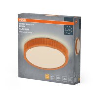 LED Deckenleuchte Orange Stoff Click-DIM 3000K OSRAM