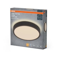 LED Deckenleuchte Stoff Grau Click-DIM 3000K Ø39 cm