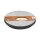 Runde LED Deckenleuchte Metall Schwarz 3000K IP44 OSRAM