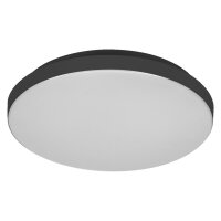 LED Deckenleuchte Schwarz 3000K IP44 B:28,5cm OSRAM