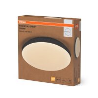 LED Deckenleuchte Schwarz 3000K IP44 B:28,5cm OSRAM