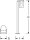 Wegeleuchte Aluminium Glas Grau IP44 E27 H:80 cm OSRAM
