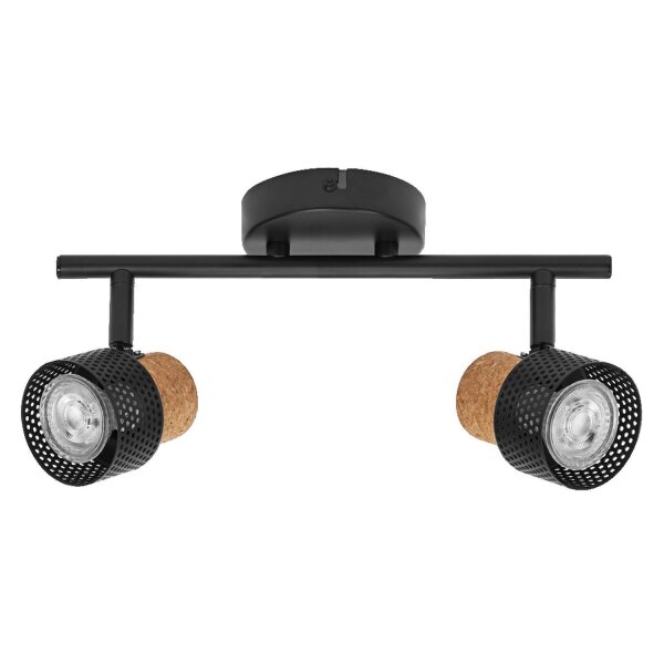 Deckenleuchte Schwarz Stahl GU10 L:33,8 cm OSRAM