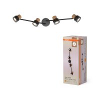 Deckenstrahler Schwarz Kork Braun GU10 81,3 cm OSRAM