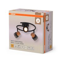 Deckenleuchte Schwarz Kork GU10 L:31,8 cm OSRAM