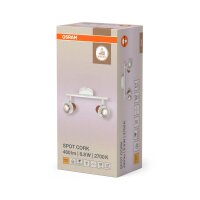 Deckenleuchte Weiß Kork Braun GU10 L:33,8 cm OSRAM
