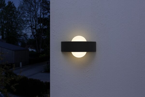LED Wandlampe Dunkelgrau Alu 3000 K IP44 24 cm OSRAM