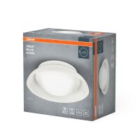 Runde Deckenleuchte Weiß Glas Stahl E27...