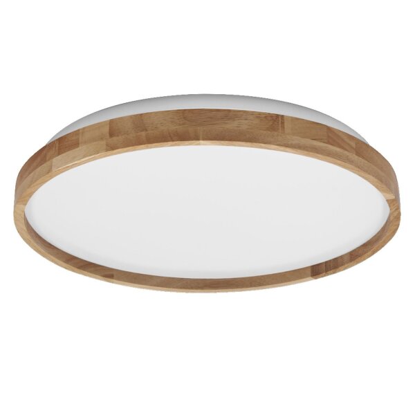 LED Deckenlampe Click-DIM Holz 3000K Ø50cm rund OSRAM