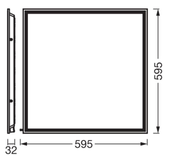 LED Wandleuchte Weiß Alu CCT B:59,5cm modern OSRAM