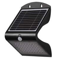 LED Solar Strahler Sensor Metall Schwarz 4000K IP65