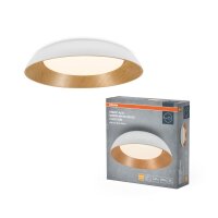 LED Deckenlampe Click-DIM Weiß Holz 3000K...