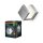 LED Wandleuchte Edelstahl 3000 K IP44 H:12,5 cm OSRAM