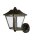 Wandlaterne Schwarz Alu Glas IP44 E27 H:26 cm OSRAM