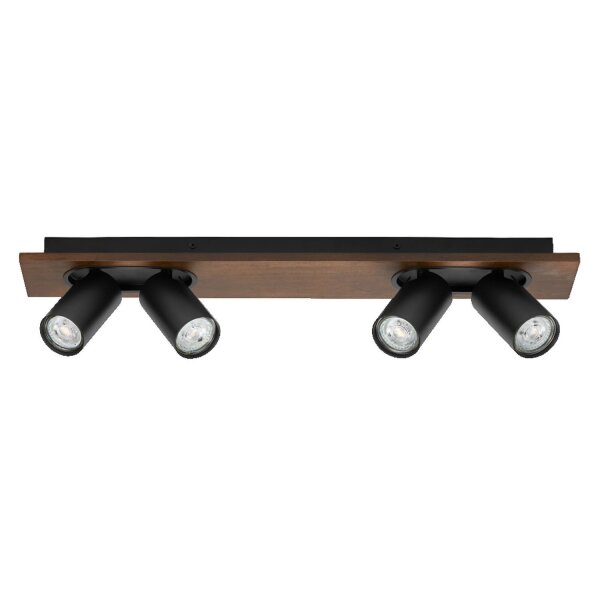 Deckenleuchte schwenkbar Schwarz Stahl GU10 60 cm OSRAM